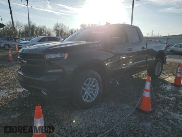 2019 Chevrolet Silverado 1500 RST with VIN 1GCRYEEK2KZ283202, listed as a Copart auction lot 89362205 with 111,596 mi miles and Salvage Title. Bid and sale history available at DreamBid. Image 1.