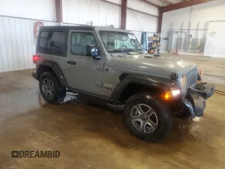 2021 Jeep Wrangler Sport S with VIN 1C4HJXAG7MW649964, listed as a Copart auction lot 59002685 with 106,065 mi miles and Salvage title. Bid and sale history available at DreamBid. Image 4.