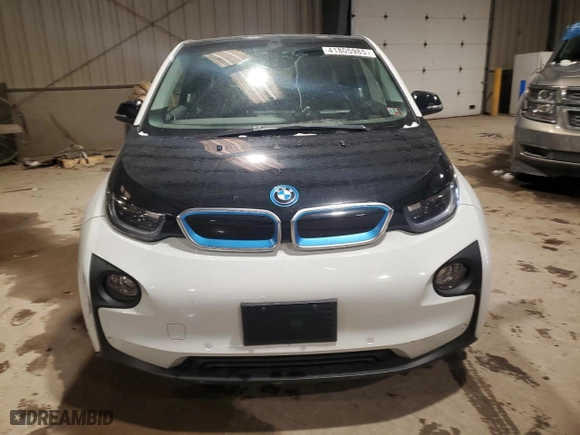2017 BMW i3 with VIN WBY1Z6C34HV950202, listed as a Copart auction lot 41805985 with 36,976 mi miles and Salvage Title. Bid and sale history available at carsss.com. Image 5.