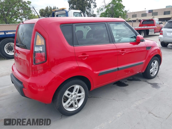 2011 Kia Soul + with VIN KNDJT2A23B7236403, listed as a IAAI auction lot 42100271 with 75,349 mi miles. Bid and sale history available at carsss.com. Image 4.