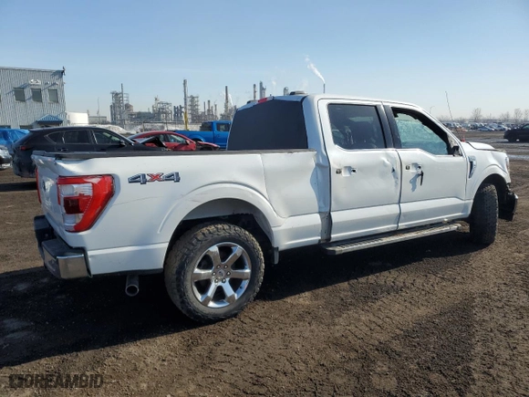 2021 Ford F-150 XL with VIN 1FTFW1E53MKD36674, listed as a Copart auction lot 49352775 with 0 mi miles and Salvage Title. Bid and sale history available at carsss.com. Image 3.