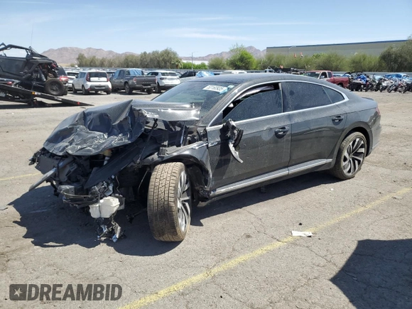 2021 Volkswagen Arteon SEL R-Line with VIN WVWSR7AN0ME007542, listed as a Copart auction lot 53160935 with 49,848 mi miles and Salvage title. Bid and sale history available at DreamBid. Image 1.