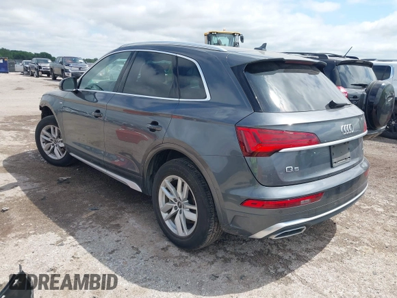 2023 Audi Q5 S line Premium with VIN WA1GAAFY8P2034467, listed as a IAAI auction lot 42188731 with 35,864 mi miles and . Bid and sale history available at DreamBid. Image 3.