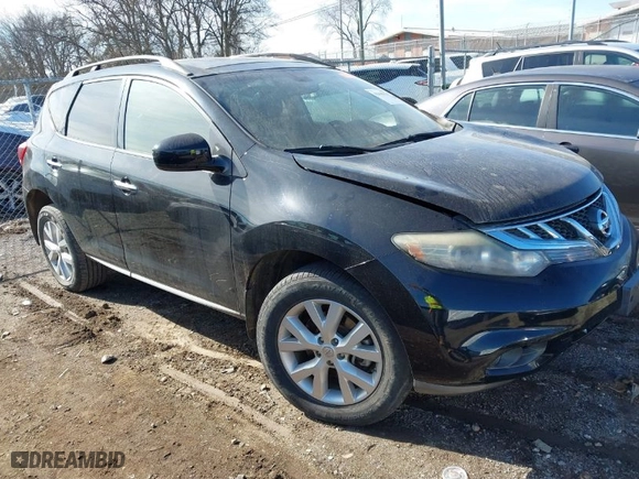 2013 Nissan Murano SL with VIN JN8AZ1MW5DW320372, listed as a IAAI auction lot 41445715 with 158,942 mi miles. Bid and sale history available at carsss.com. Image 1.
