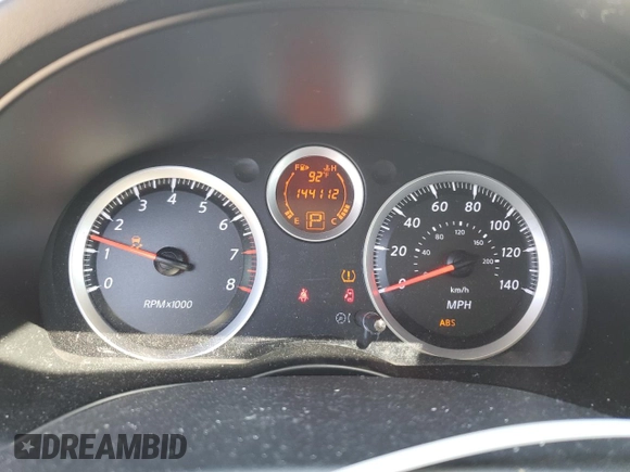 2012 Nissan Sentra S with VIN 3N1AB6AP3CL693041, listed as a Copart auction lot 63738415 with 144,112 mi miles and Salvage title. Bid and sale history available at DreamBid. Image 9.