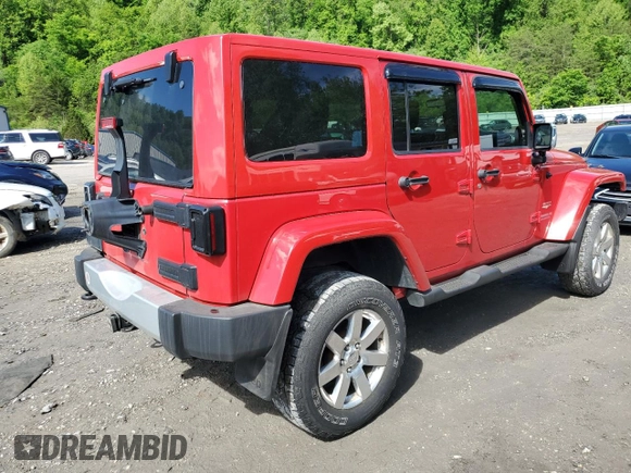 2012 Jeep Wrangler Unlimited Sahara with VIN 1C4BJWEG0CL128417, listed as a Copart auction lot 56243815 with 95,635 mi miles and Salvage title. Bid and sale history available at DreamBid. Image 3.