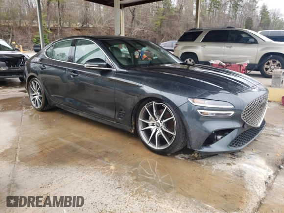 2023 Genesis G70 2.0T with VIN KMTG34TA3PU128948, listed as a Copart auction lot 43289344 with 13,153 mi miles and Clean Title. Bid and sale history available at DreamBid. Image 4.