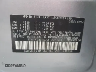2015 Subaru Legacy Premium with VIN 4S3BNAC65F3023698, listed as a Copart auction lot 45290445 with 150,465 mi miles and Salvage title. Bid and sale history available at DreamBid. Image 12.