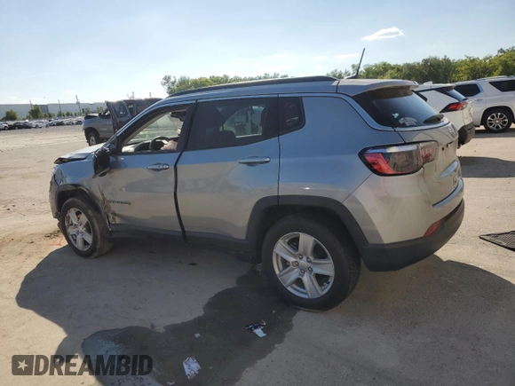 2022 Jeep Compass Latitude with VIN 3C4NJCBB0NT192422, listed as a Copart auction lot 50897005 with 13,342 mi miles and Salvage Title. Bid and sale history available at carsss.com. Image 2.