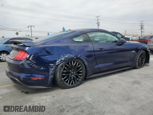 2019 Ford Mustang GT with VIN 1FA6P8CF5K5188157, listed as a Copart auction lot 62014865 with 14,346 mi miles and Salvage title. Bid and sale history available at DreamBid. Image 3.
