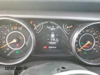 2018 Jeep Wrangler Unlimited Sport S with VIN 1C4HJXDGXJW130690, listed as a Copart auction lot 46921725 with 107,616 mi miles and Salvage title. Bid and sale history available at DreamBid. Image 9.