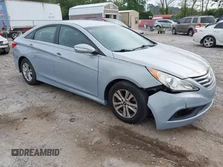 2014 Hyundai Sonata GLS with VIN 5NPEB4AC4EH857304, listed as a IAAI auction lot 42092407 with 139,363 mi miles and . Bid and sale history available at carsss.com. Image 1.