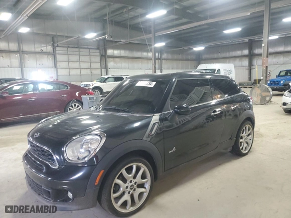 2013 MINI Cooper Paceman S ALL4 with VIN WMWSS7C50DWN51600, listed as a Copart auction lot 74390734 with 0 miles and Salvage Title. Bid and sale history available at carsss.com. Image 1.