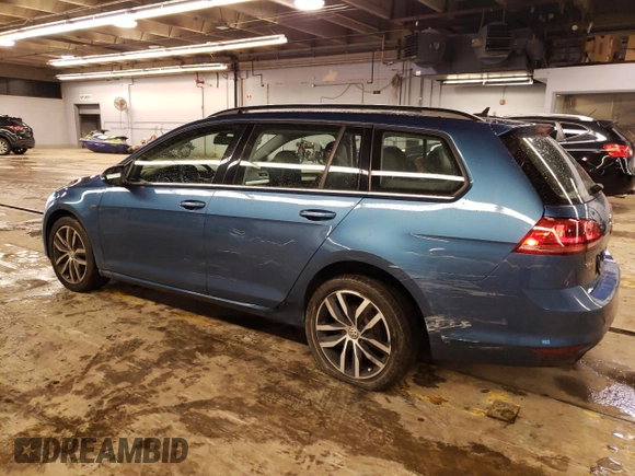 2016 Volkswagen Golf SportWagen TSI S with VIN 3VWC17AU0GM518375, listed as a Copart auction lot 37646454 with 129,994 mi miles. Bid and sale history available at carsss.com. Image 2.