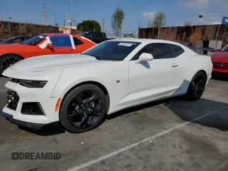 2024 Chevrolet Camaro 2LT with VIN 1G1FD1RS2R0115603, listed as a Copart auction lot 50968725 with 9,202 mi miles and Salvage Title. Bid and sale history available at carsss.com. Image 1.
