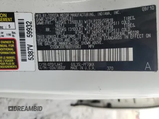 2011 Toyota Sienna XLE with VIN 5TDDK3DC1BS011963, listed as a Copart auction lot 54951565 with 196,868 mi miles and Salvage title. Bid and sale history available at DreamBid. Image 14.