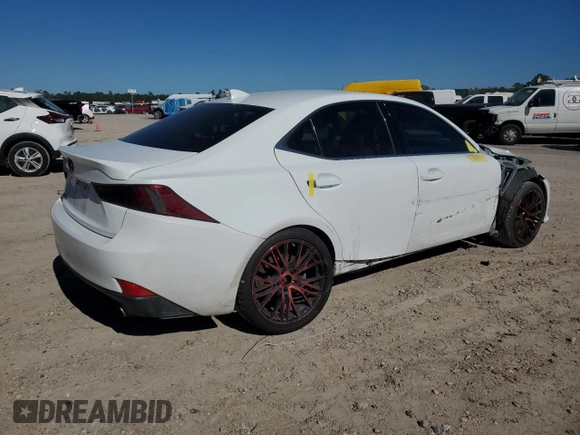 2015 Lexus IS 350 with VIN JTHCE1D21F5009056, listed as a Copart auction lot 80778364 with 81,496 mi miles and Salvage Title. Bid and sale history available at carsss.com. Image 3.