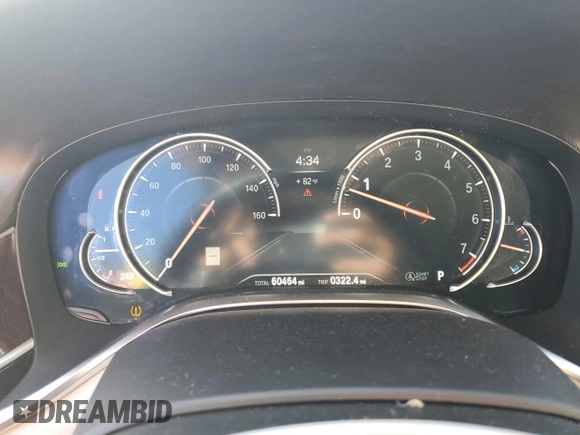 2016 BMW 7 Series 740i with VIN WBA7E2C54GG547970, listed as a Copart auction lot 71097393 with 60,464 mi miles. Bid and sale history available at carsss.com. Image 9.