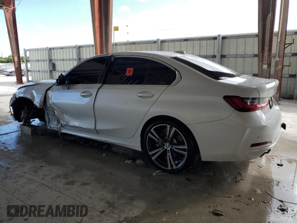 2024 BMW 3 Series 330i with VIN 3MW69FF01R8E43199, listed as a Copart auction lot 87929355 with 0 mi miles and Salvage Title. Bid and sale history available at carsss.com. Image 2.
