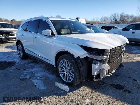 2023 Acura MDX w/Advance Package with VIN 5J8YE1H88PL031902, listed as a Copart auction lot 41879945 with 33,653 mi miles and Salvage Title. Bid and sale history available at carsss.com. Image 4.
