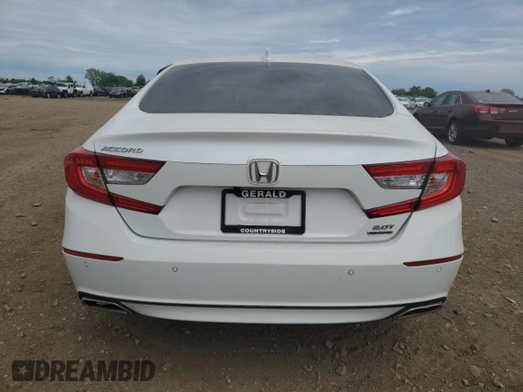 2019 Honda Accord Touring with VIN 1HGCV2F95KA017133, listed as a Copart auction lot 58395635 with 55,637 mi miles and Salvage title. Bid and sale history available at DreamBid. Image 6.