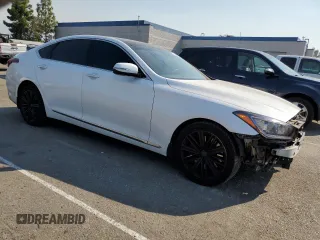 2018 Genesis G80 3.8L with VIN KMHGN4JE8JU262985, listed as a Copart auction lot 71065164 with 69,009 mi miles and Salvage Title. Bid and sale history available at carsss.com. Image 4.