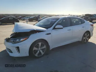 2017 Kia Optima SX with VIN 5XXGW4L26HG125886, listed as a Copart auction lot 85826894 with 127,694 mi miles and Salvage Title. Bid and sale history available at carsss.com. Image 1.