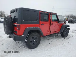 2018 Jeep Wrangler JK Unlimited Sport S with VIN 1C4BJWDGXJL827486, listed as a Copart auction lot 87605445 with 96,656 mi miles and Salvage Title. Bid and sale history available at carsss.com. Image 3.