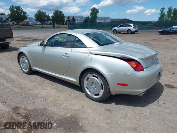 2002 Lexus SC 430 with VIN JTHFN48Y520033641, listed as a IAAI auction lot 42798155 with 54,006 mi miles and . Bid and sale history available at DreamBid. Image 3.