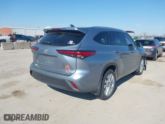 2023 Toyota Highlander L with VIN 5TDKDRAH9PS002343, listed as a IAAI auction lot 41607915 with 105,237 mi miles and . Bid and sale history available at DreamBid. Image 4.