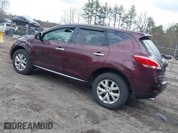 2014 Nissan Murano SL with VIN JN8AZ1MW2EW526329, listed as a IAAI auction lot 41897992 with 155,583 mi miles. Bid and sale history available at carsss.com. Image 3.