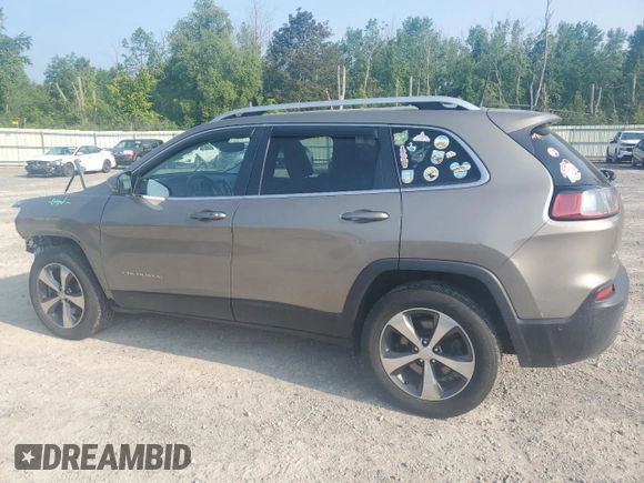 2019 Jeep Cherokee Limited with VIN 1C4PJMDX1KD270733, listed as a Copart auction lot 64125345 with 105,840 mi miles and Salvage title. Bid and sale history available at DreamBid. Image 2.
