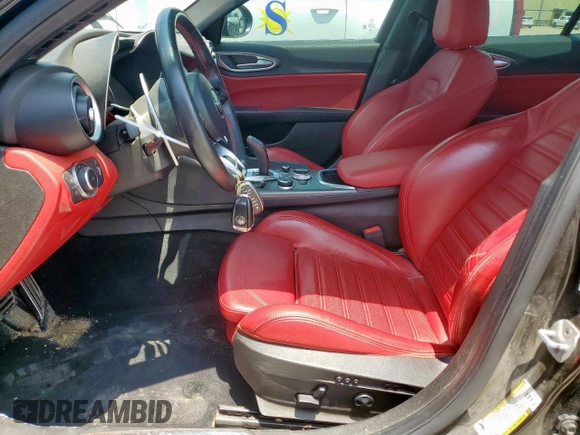 2021 Alfa Romeo Giulia Ti with VIN ZARFANBN7M7643882, listed as a Copart auction lot 59276115 with 44,782 mi miles and Salvage title. Bid and sale history available at DreamBid. Image 7.