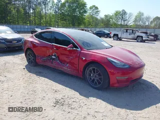 2020 Tesla Model 3 Long Range with VIN 5YJ3E1EB5LF783269, listed as a IAAI auction lot 42085024 with 80,939 mi miles. Bid and sale history available at carsss.com. Image 1.