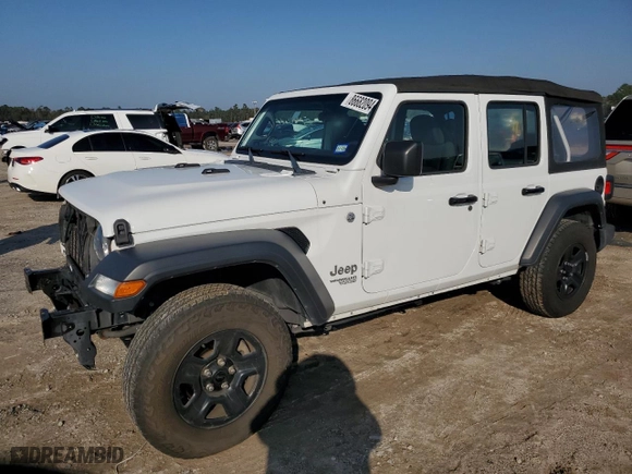 2018 Jeep Wrangler Unlimited Sport with VIN 1C4HJXDN8JW238708, listed as a Copart auction lot 86682094 with 59,064 mi miles and Salvage Title. Bid and sale history available at carsss.com. Image 1.