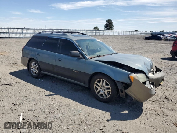 2002 Subaru Legacy Outback Limited with VIN 4S3BH686526640136, listed as a Copart auction lot 58624045 with 253,182 mi miles and Salvage title. Bid and sale history available at DreamBid. Image 4.