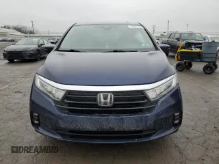 2021 Honda Odyssey EX-L with VIN 5FNRL6H70MB011669, listed as a Copart auction lot 43685815 with 77,542 mi miles and Salvage Title. Bid and sale history available at DreamBid. Image 5.
