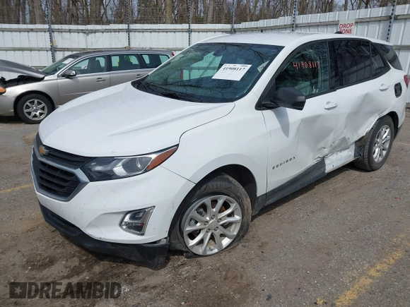 2018 Chevrolet Equinox LS with VIN 2GNAXHEVXJ6127471, listed as a IAAI auction lot 41908117 with 55,695 mi miles and . Bid and sale history available at DreamBid. Image 16.