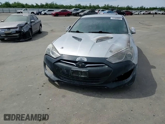 2013 Hyundai Genesis Coupe Grand Touring with VIN KMHHU6KJ6DU104759, listed as a Copart auction lot 54360995 with Not provided miles and Salvage title. Bid and sale history available at DreamBid. Image 13.