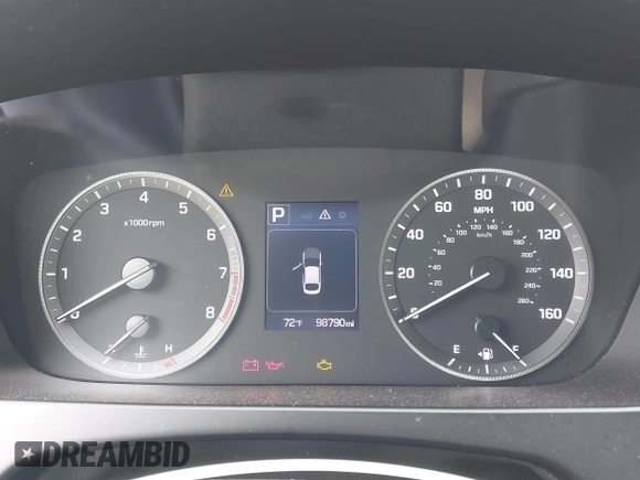 2015 Hyundai Sonata 2.4L SE with VIN 5NPE24AF7FH123641, listed as a IAAI auction lot 42151294 with 98,790 mi miles. Bid and sale history available at carsss.com. Image 7.