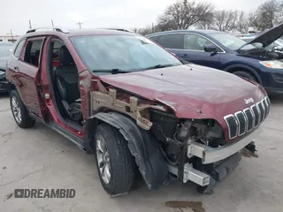 2020 Jeep Cherokee Latitude Plus with VIN 1C4PJLLB7LD585604, listed as a IAAI auction lot 41566073 with 52,529 mi miles. Bid and sale history available at carsss.com. Image 1.