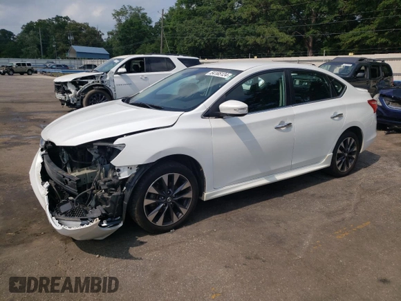 2017 Nissan Sentra S with VIN 3N1AB7AP3HY217131, listed as a Copart auction lot 54165124 with 93,407 mi miles and Salvage Title. Bid and sale history available at DreamBid. Image 1.
