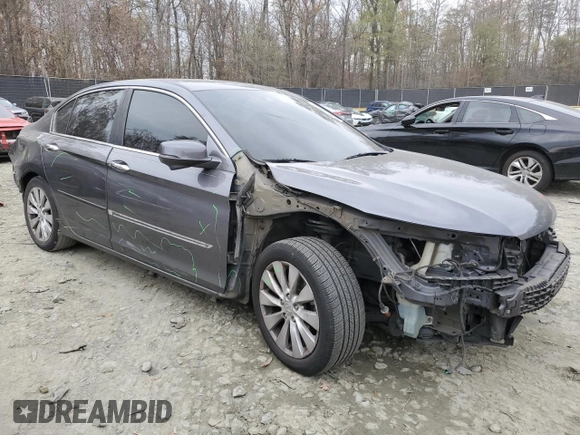 2014 Honda Accord EX-L with VIN 1HGCR2F84EA047496, listed as a Copart auction lot 81671664 with 167,506 mi miles and Salvage Title. Bid and sale history available at carsss.com. Image 4.