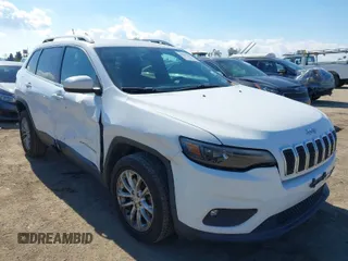 2019 Jeep Cherokee Latitude with VIN 1C4PJLCB3KD240584, listed as a IAAI auction lot 41561359 with 96,832 mi miles. Bid and sale history available at carsss.com. Image 1.
