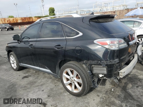 2010 Lexus RX 350 with VIN JTJZK1BA0A2000211, listed as a Copart auction lot 62957225 with 120,554 mi miles and Salvage title. Bid and sale history available at DreamBid. Image 2.