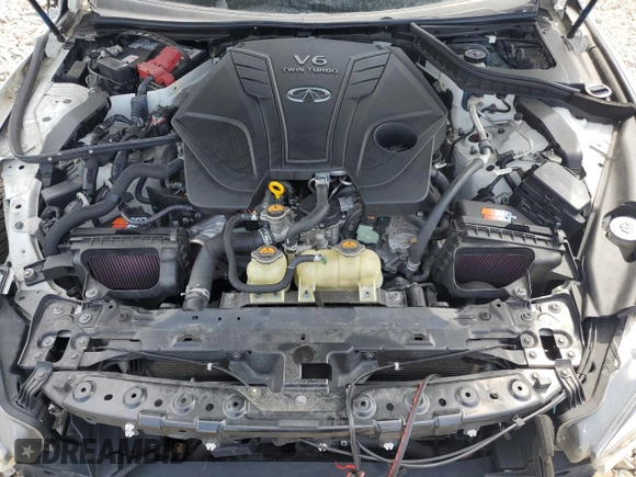 2020 Infiniti Q50 Luxe with VIN JN1EV7AR2LM254113, listed as a Copart auction lot 53379655 with 56,099 mi miles and Salvage title. Bid and sale history available at DreamBid. Image 11.