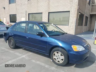 2003 Honda Civic LX with VIN 2HGES16553H561692, listed as a IAAI auction lot 41993872 with 201,413 mi miles and . Bid and sale history available at carsss.com. Image 1.