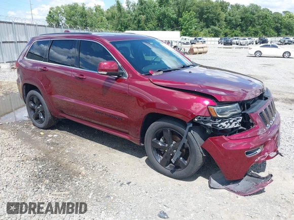 2016 Jeep Grand Cherokee Overland z VIN 1C4RJECG6GC401782, wystawiony jako IAAI lot #42442771 z przebiegiem 104 196 mil mil oraz . Historia ofert i sprzedaży dostępna na DreamBid. Obrazek 1.