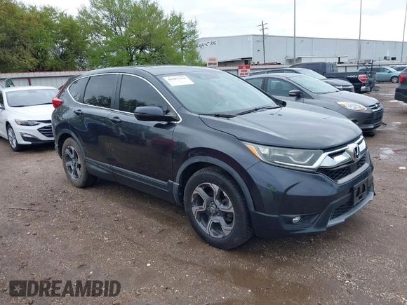 2017 Honda CR-V EX with VIN 7FARW1H54HE043494, listed as a IAAI auction lot 41887318 with 93,904 mi miles. Bid and sale history available at carsss.com. Image 1.