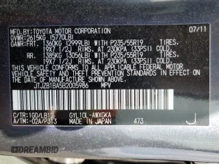 2011 Lexus RX 450h with VIN JTJZB1BA5B2005986, listed as a Copart auction lot 51085835 with 143,119 mi miles and Salvage title. Bid and sale history available at DreamBid. Image 14.